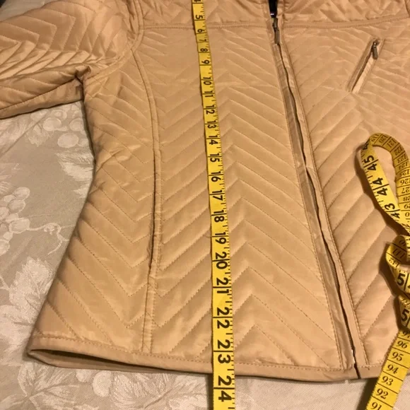 🍁WEATHERPROOF BRAND JACKET, VERSATILE FOR SPRING AND FALL🍂 - BEIGE, SIZE SMALL - Picture 8 of 9